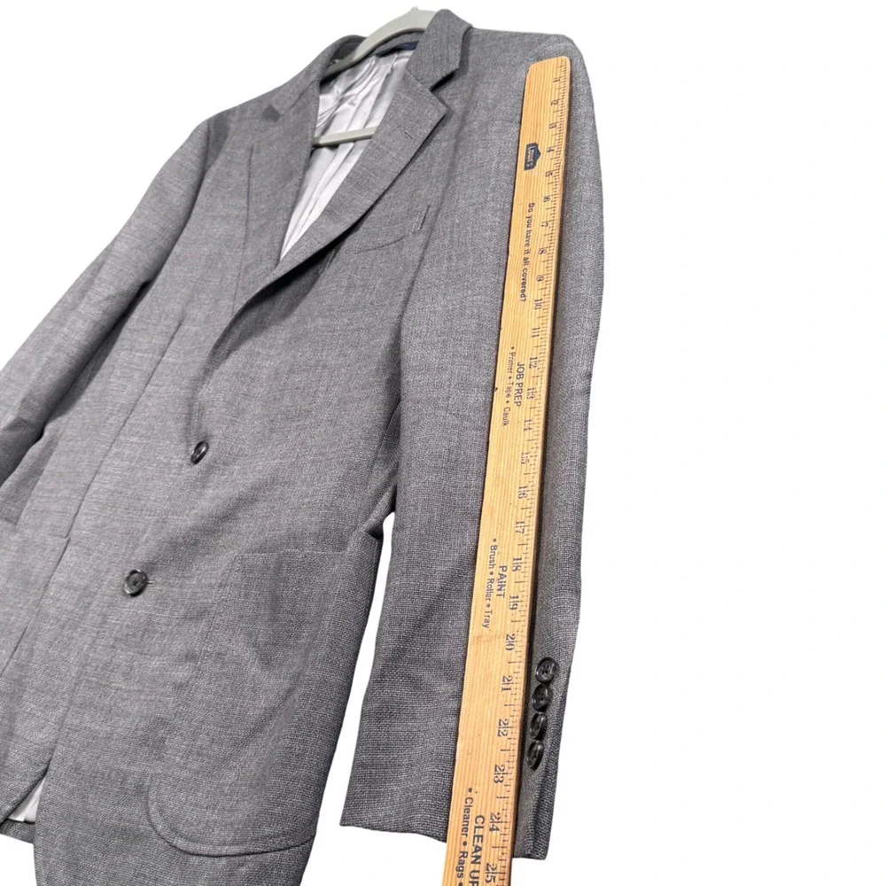 Brooks Brothers Vitale Barberis Canonico Gray Wool Blazer Sport Coat‎ 38R New
